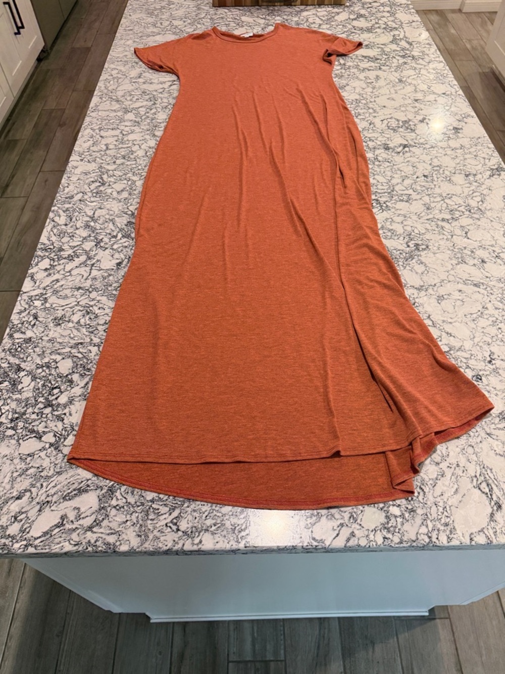 Lularoe Women’s Orange Maxi Skirt - Lightweight Casual Style